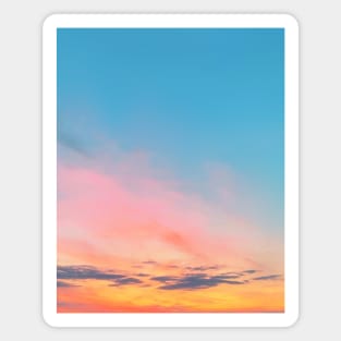 Pink blue and red summer sunset Magnet